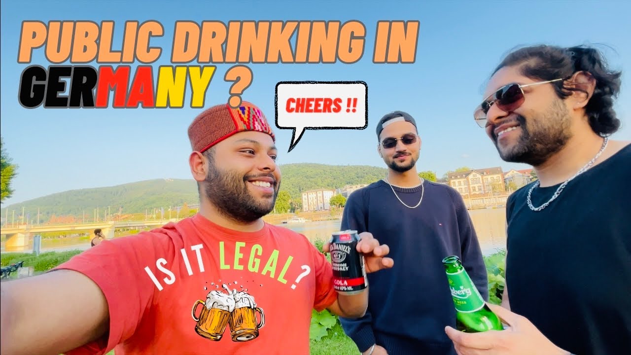 Festive Riverside Erasmus Party in Germany | Can you Drink in Public? | German Culture