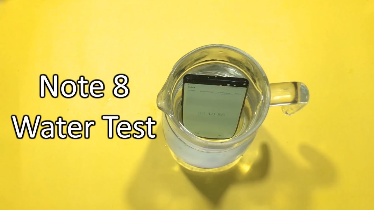 Galaxy Note 8 Water Test Is It Waterproof!? YouTube