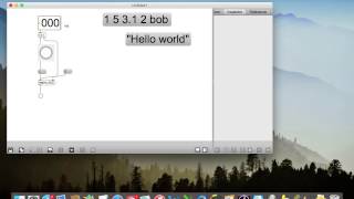 CMPO 211 ScreenCast 3 — Objects and Messages in Max (Refresher)