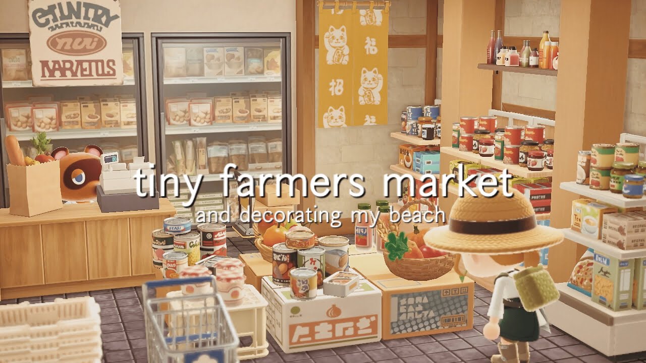 浜辺の野菜市場 海岸整備 | farmers market | Speed Build | Animal crossing new horizons | あつ森 | 島クリ