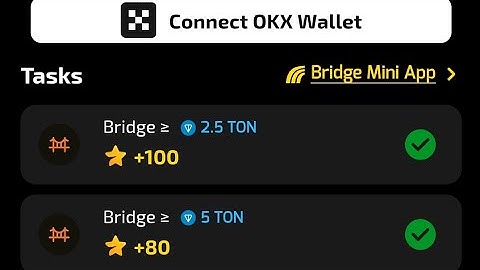 How to Bridge TON to DuckChain using OKX Wallet