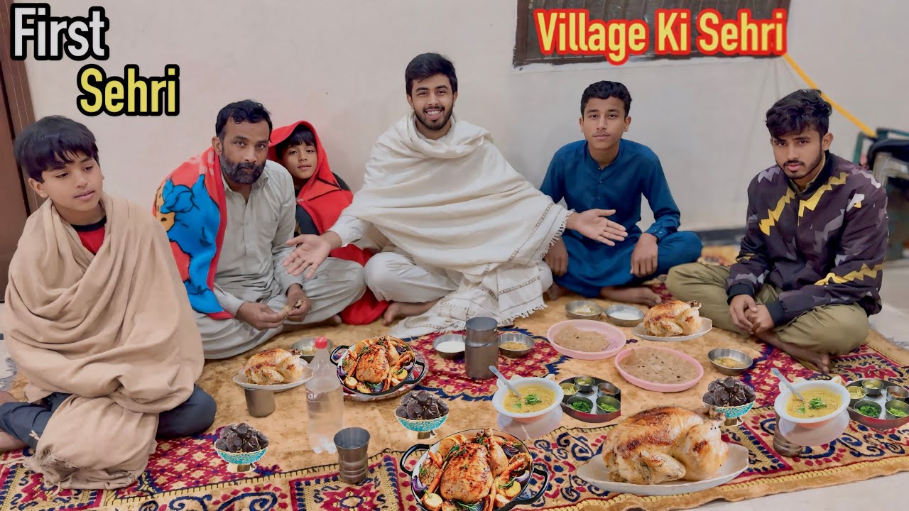Village Ki Sehri 😍 Hamari 2025 Ki First Sehri 😍 ALHAMDULILLAH First Sehri Done 👍 Zohaib Pendu Vlog