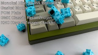Monokei Hiro (Brass Bottom) | POM Plate | KNC Keys x Tecsee Clackbit | Sound Test & Thoughts