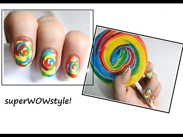 Lollipop Swirl Nails, Hannah L.'s (hannahroxit) Photo