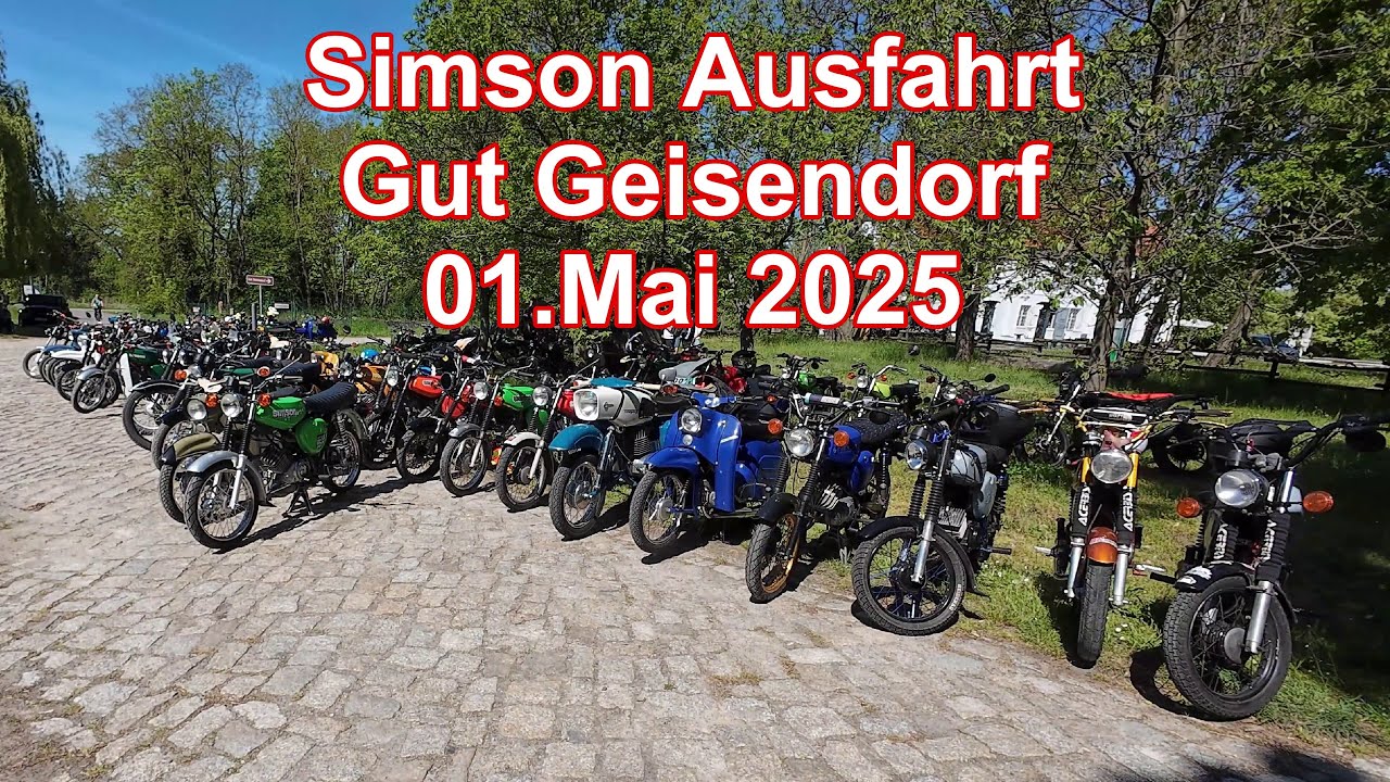 Simson/MZ, 2-Takt Ausfahrt Gut Geisendorf 01.Mai 2025