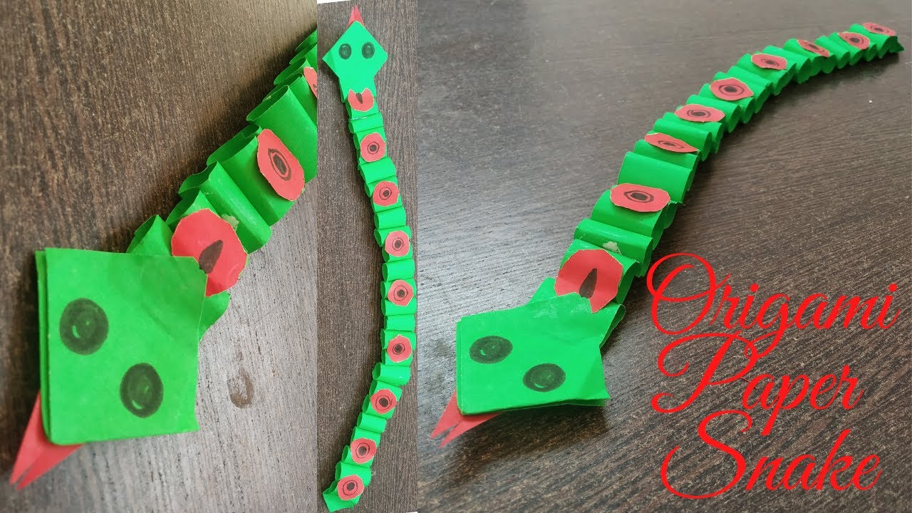 How to make a paper snake | How to make easy paper snake for kids ...