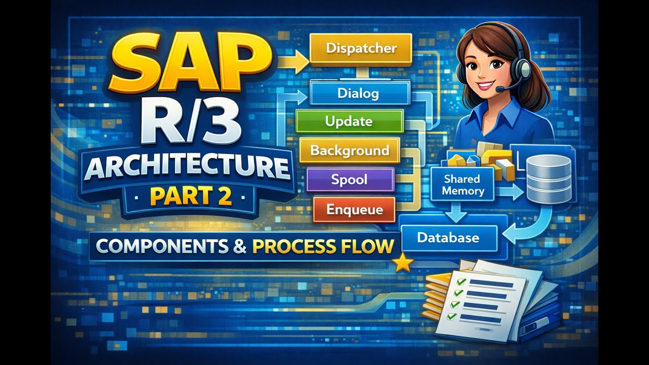 ⭐ SAP R/3 Architecture – Part 2 | Components & Process Flow ⭐ - YouTube