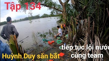 Tập 134. Tiếp Tục Lội Nước Cùng Team Tại Bãi Lở Sông Vàm Cỏ #huỳnhduysănbắt