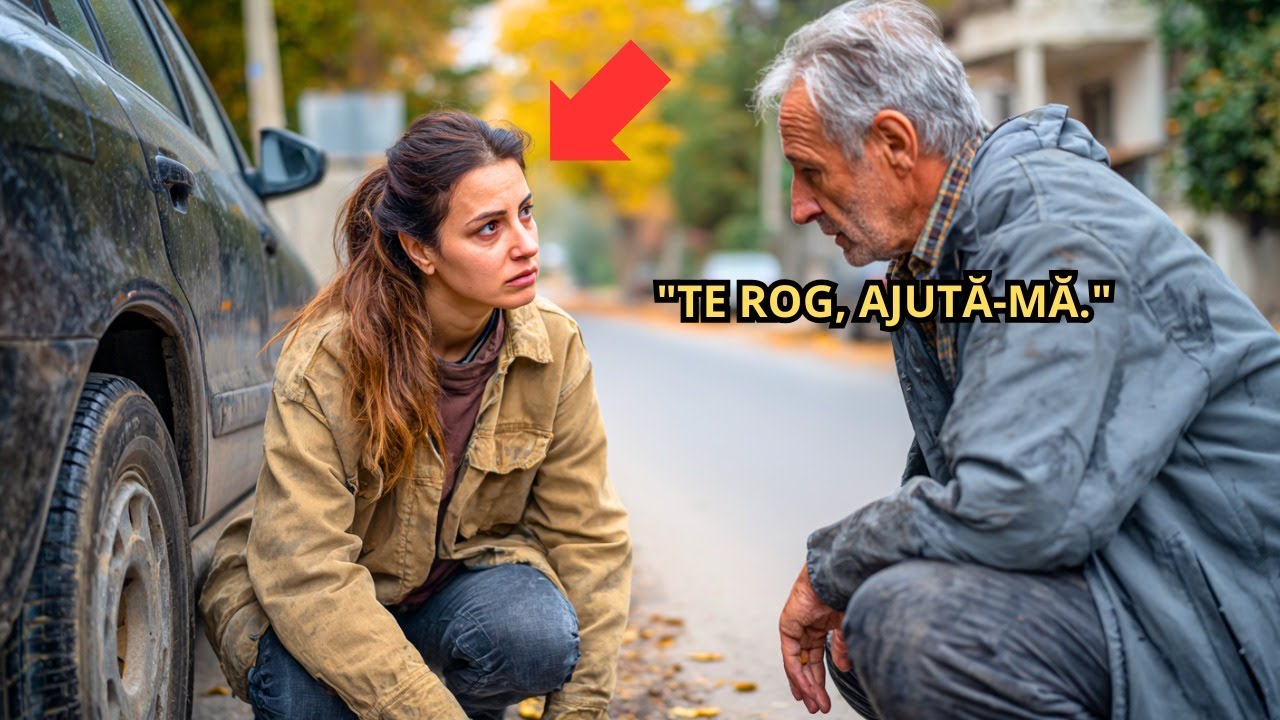 MAMA SINGURĂ SĂRACĂ ratează INTERVIUL ajutând un BĂTRÂN cu pană, fără să știe că era CEO MILIONAR.