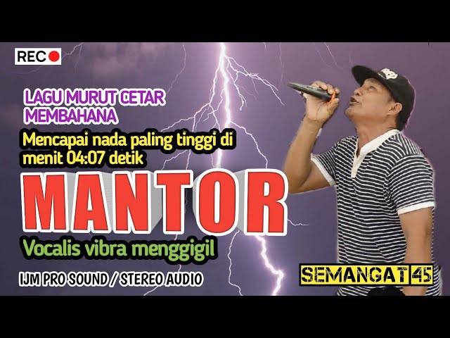 LAGU MURUT CETAR / COVER MANTOR DI DESA BUTAS BAGU / BERSAMA IJM PRO AUDIO SOUND class=