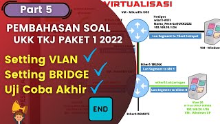PEMBAHASAN SOAL UKK TKJ 2022 PAKET 1 - SETTING VLAN MIKROTIK DI VMWARE #ukk #ukktkj
