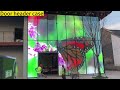 Turn a glass wall into an advertising billboard using transparent led displays