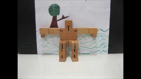 "Cube Bot" Stop motion by Soccar and Harty