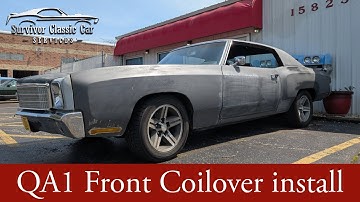 1970 Monte Carlo Project Episode 2: Installing front QA1 adjustable coilovers