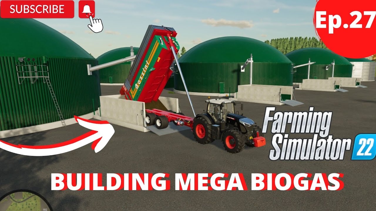 #fs22 BUILDING MEGA BIOGAS PLANT // #gameplay #timelapse #bossini #biogasplant #enjoy
