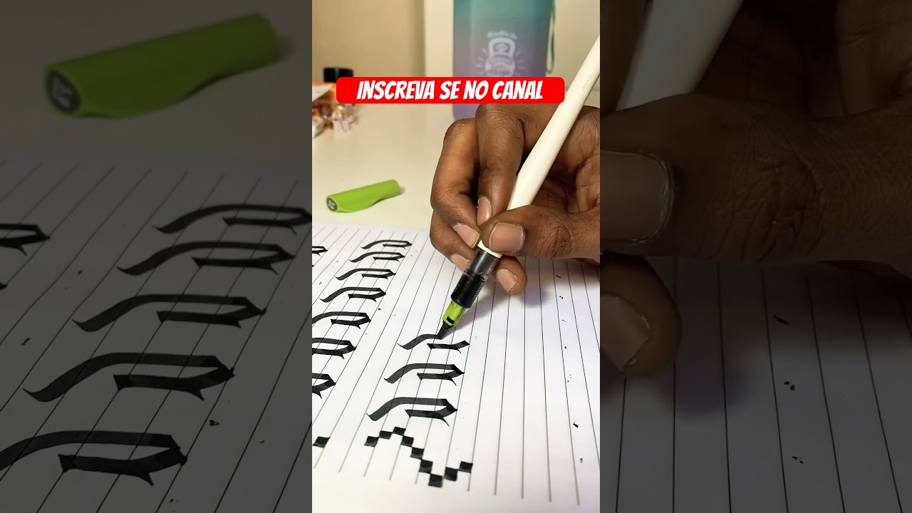 COMO FAZER CALIGRAFIA