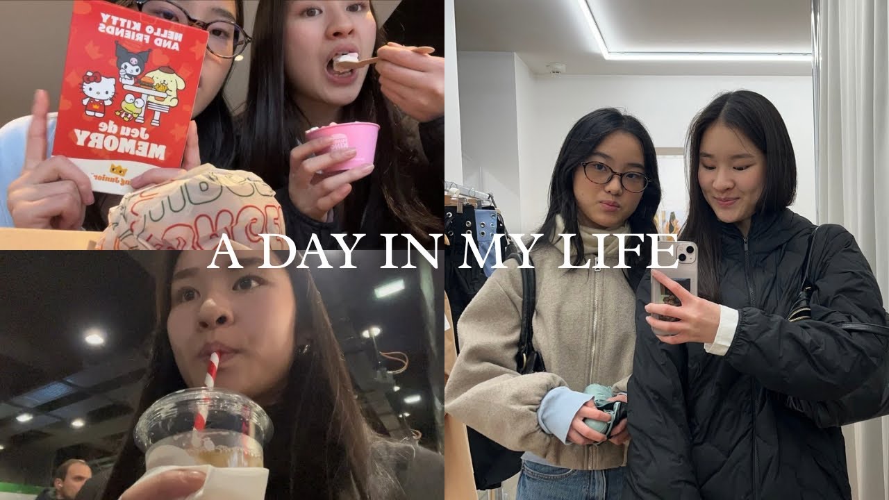 A DAY IN MY LIFE ( nourriture, pluie, shopping.. )
