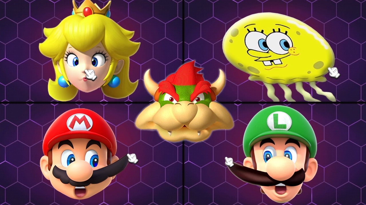Mario Party Superstars Minigames - Peach Vs Mario Vs Luigi Vs Waluigi (Master Difficulty)