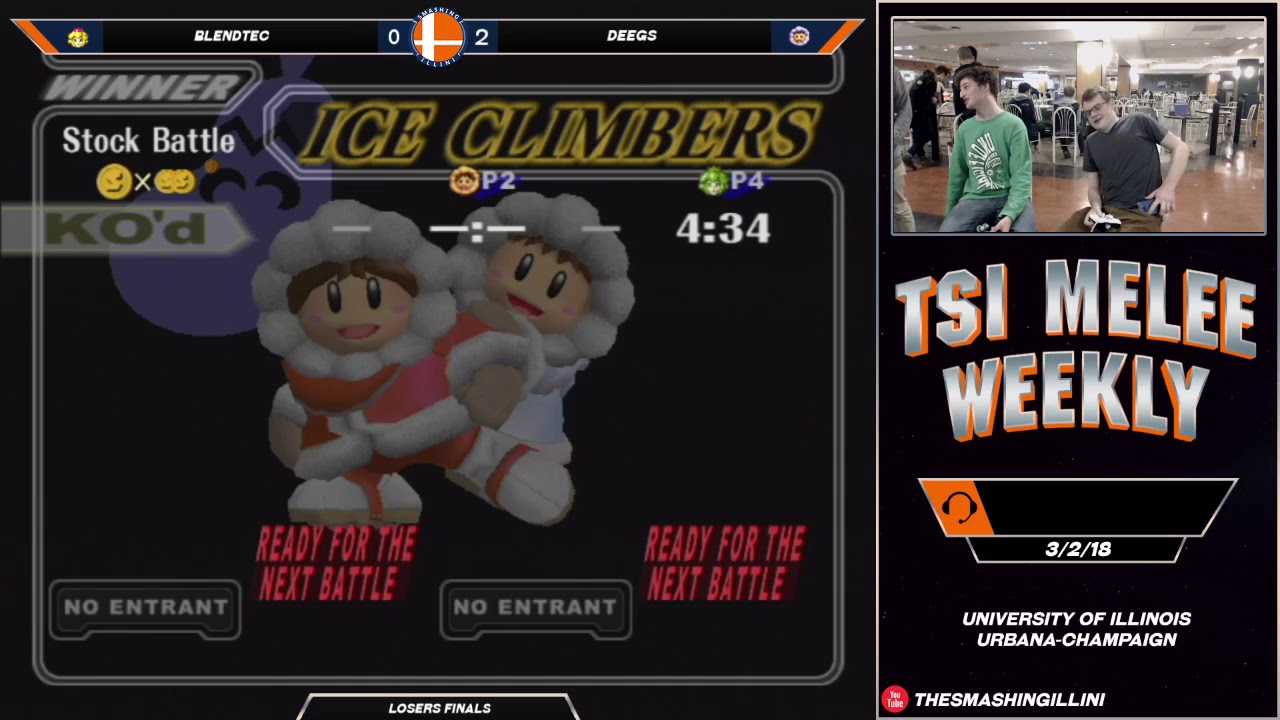 [The Smashing Illini] Blendtec (Peach) vs. Deegs (ICs) SSBM Singles LF
