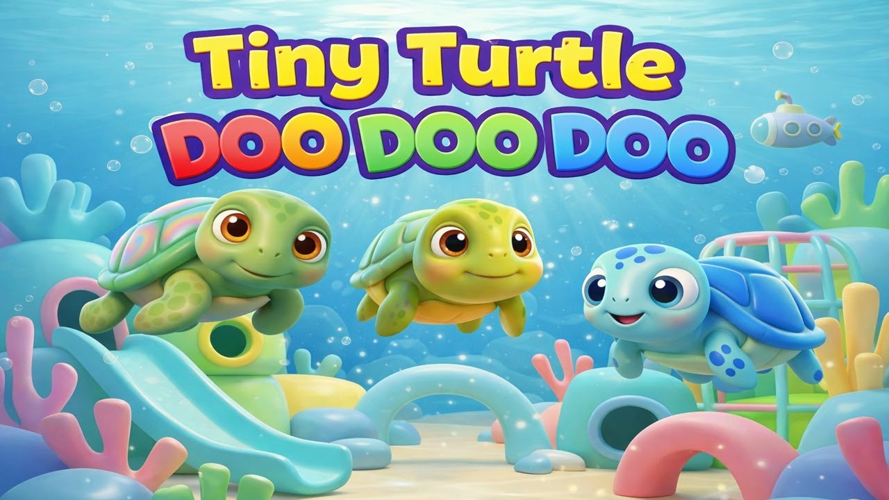 Tiny Turtle Doo Doo Doo 🐢 | New Viral Kids Song 2026