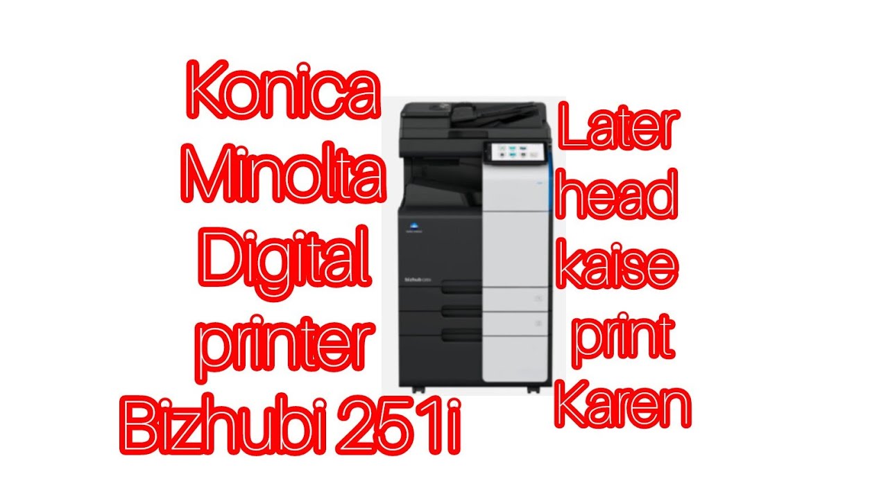 How to print letterhead in Konica digital printing machine