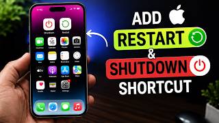 iOS 26: Add Restart & Shut Down Shortcut on iPhone Home Screen | iPhone Home Screen Customization