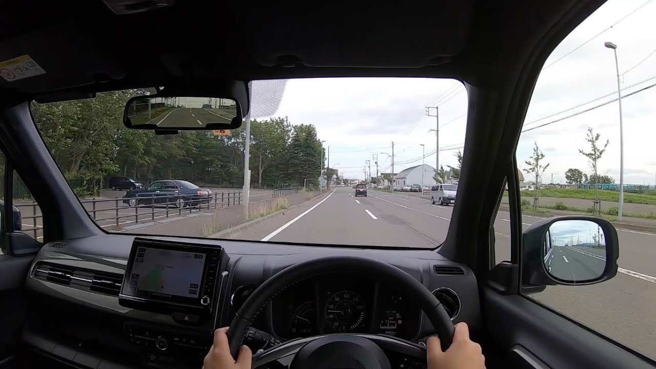 【Test Drive】2019 New HONDA N-WGN Custom Honda SENSING 660cc Turbo 4WD - POV Drive