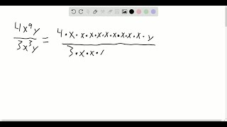 Simplify the expression. Write your answer using only positive exponents. 4 x^9 y/3 x^3 …