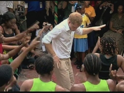 Prince Harry dancing in Jamaica 