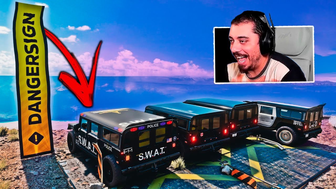 LADEIRA DA MORTE SEM FREIO COM O CARRO DA SWAT - FORZA HORIZON 5