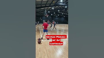 DECISION MAKING DRILL - Half-Courr 2v1 Continuous #basketball #fun #drills