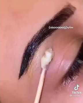 تشقير حواجب بالمنزل. #shorts