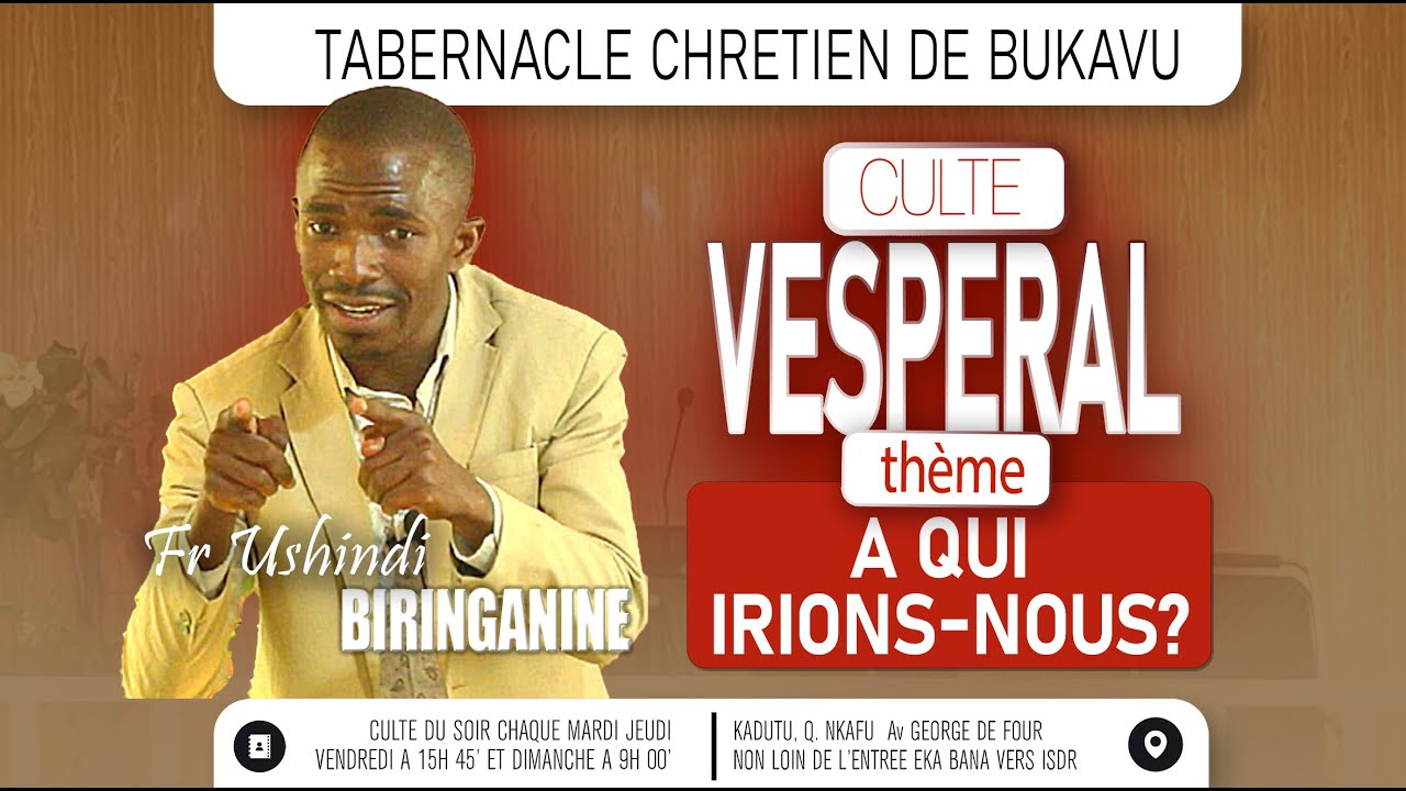 2026 01 15 Jeudi, Fr Ushindi BIRINGANINE, Sujet A qui irions-nous ?