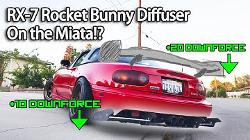 RX-7 Rocket Bunny Diffuser On The Miata!?🤔  Jimmy Has No Garage Ep.15🏎