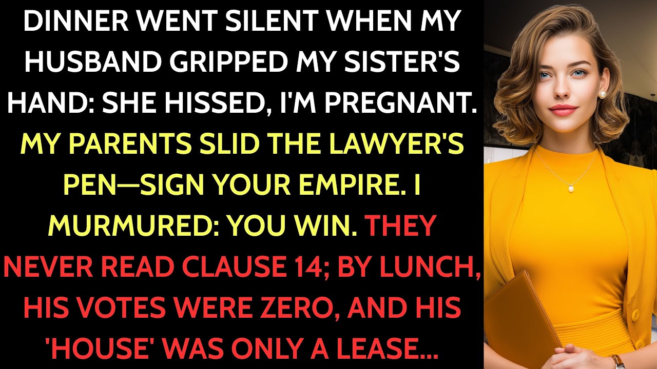 My Husband Got My Sister Pregnant—My Parents Lawyered Up to Trap Me into Signing Over My Empire…