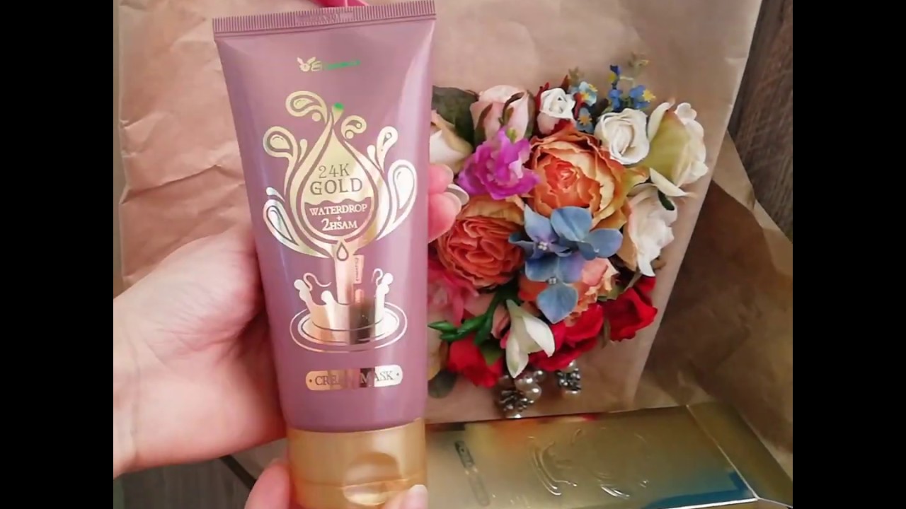 Маска для лица Elizavecca 24K Gold Waterdrop + 2HSAM Cream Mask