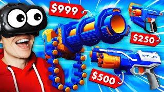 Selling FORBIDDEN NERF WEAPONS In VIRTUAL REALITY (Weaponry Dealer VR Funny Gameplay) screenshot 3