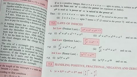 indices class 9 icse Selina Ex-7B&7C //HERON ACADEMY//