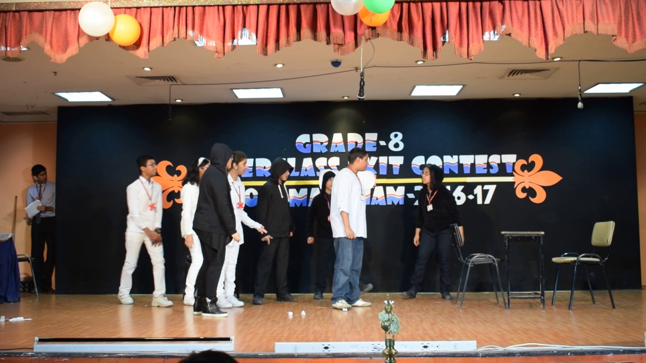 Interclass Skit Competition IES, Kuwait- Grade 8 - YouTube