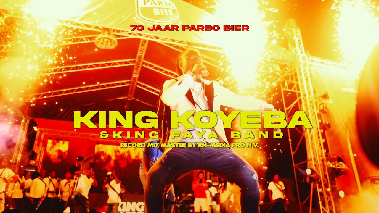 King Koyeba & King Faya Live Band 70 Jaar Parbo Bier Onafhankelijkheidsplein Suriname