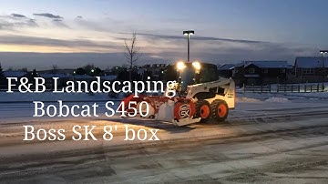 F&B Landscaping - Bobcat s450 Boss pusher