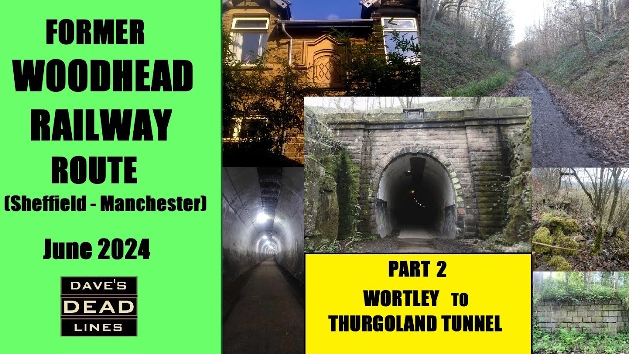 The WOODHEAD Route.   Old railway from Wortley to Thurgoland Tunnel .  Sheffield June 2024