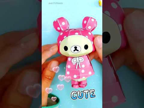 🧸 Cute Printable Paper Bear Craft 💗 || Paper Bear toy 🐻