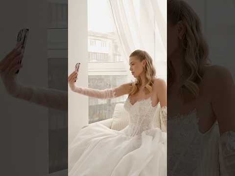 A bride in love with every detail 🤍 Slanovskiy brand