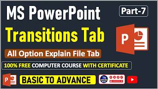 MS PowerPoint Transition Tab Explained in Hindi | Beginner Tutorial | Part-7 | UPCISS Prime