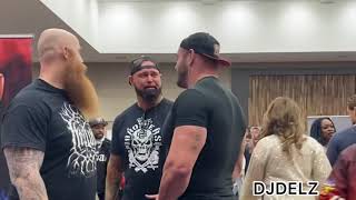 WWE BRAUN STROWMAN,ERICK ROWANS & LUKE GALLOWS REUNION AT WRESTLECADE  WYATT FAMILY