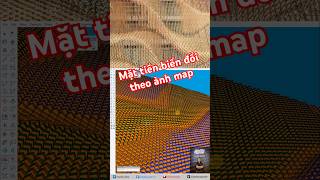 Mặt tiền công trình biến đổi, xoay module theo ảnh map đen trắng