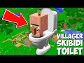 I found biggest villager skibidi toilet in minecraft  new giant villager 