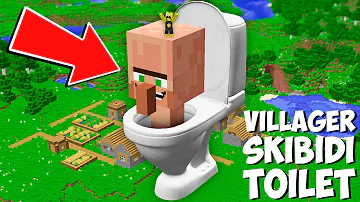 I found BIGGEST VILLAGER SKIBIDI TOILET in Minecraft ! NEW GIANT VILLAGER !