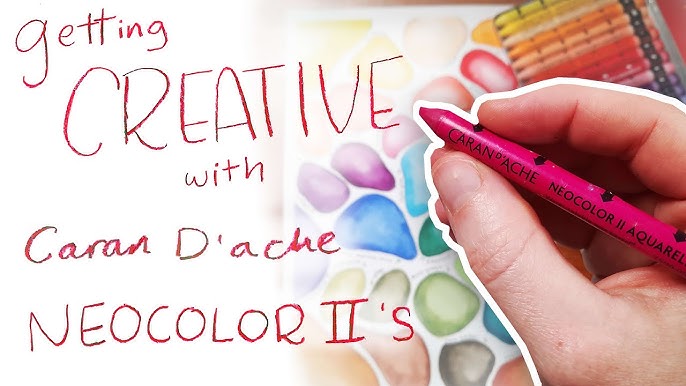 How To Use Caran D'ache NEOCOLOR ll Watercolour Pastels 